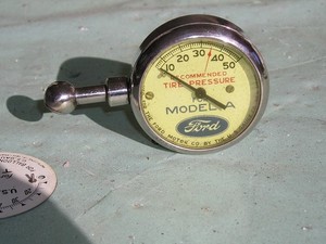 Vintage Refurbished Model A Ford Tire Gauge A for all year Antique Tool Kits