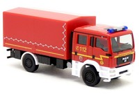 Herpa 098984 MAN TGM Doka Mzgw GW GeräTewagen Feuerwehr Hamburg 1:87 H0