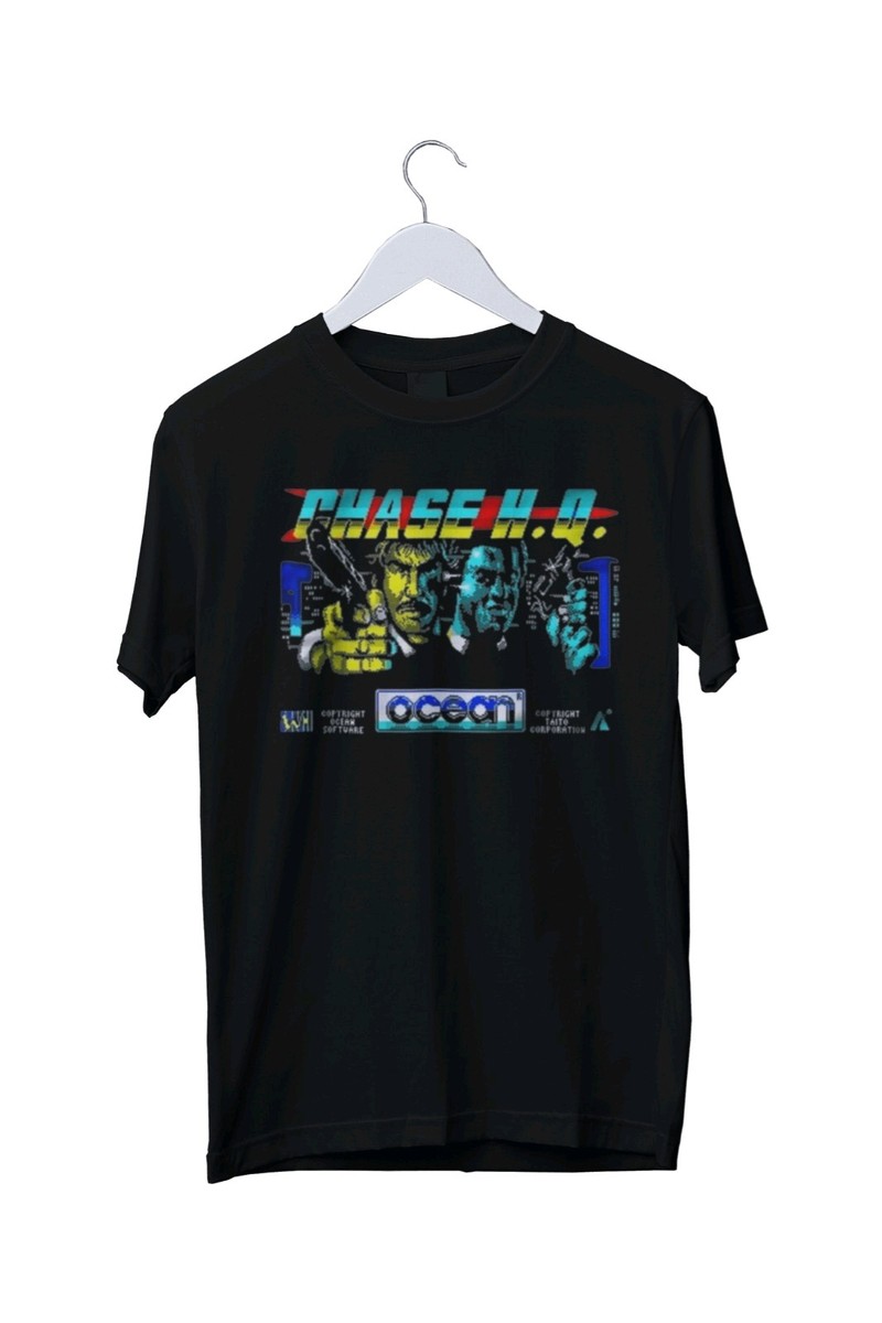 ZX Spectrum Chase HQ Loading Screen Graphic Print T-Shirt Mens