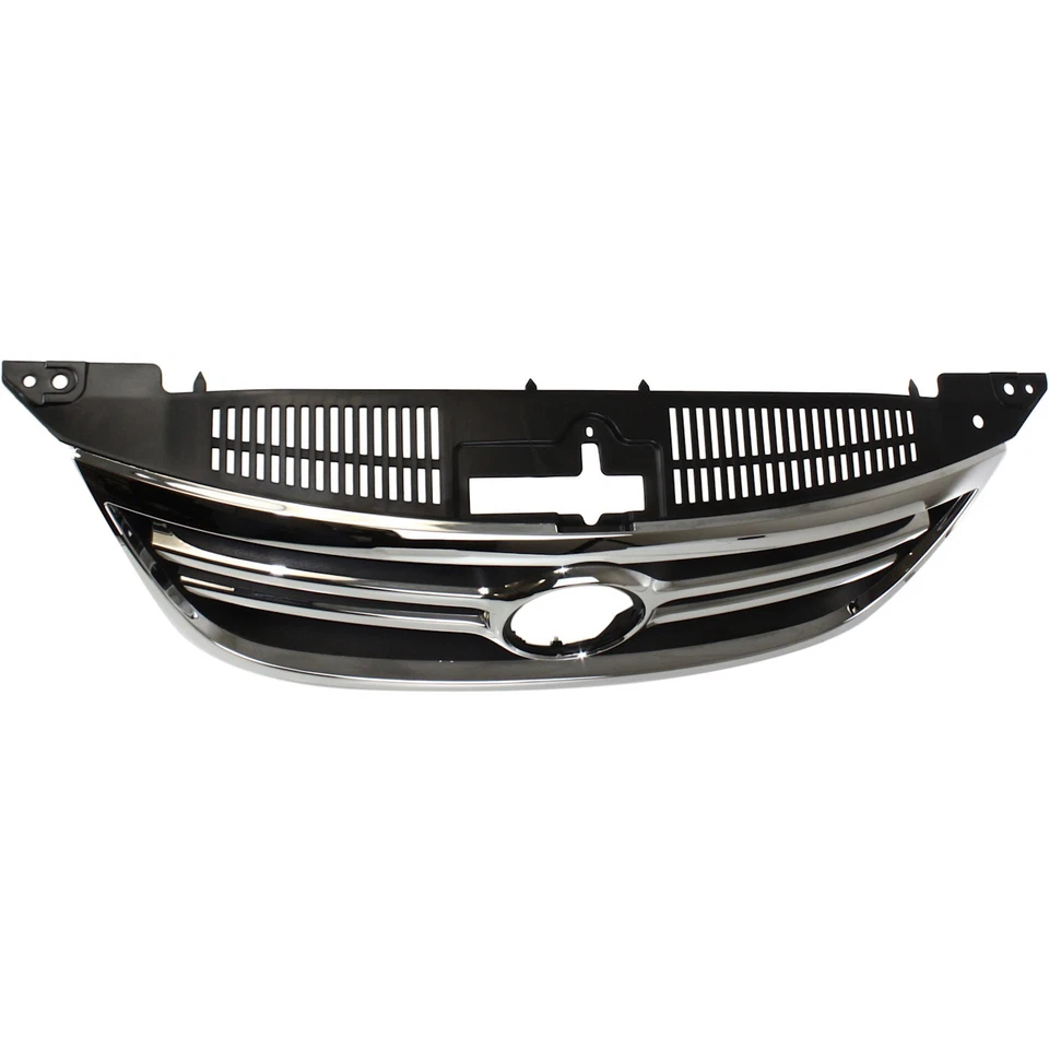 Grille For 2009-2011 Volkswagen Tiguan Chrome Shell w/ Black Insert Plastic - Image 4 of 4