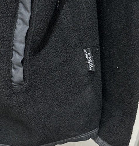 Beverly Hills Polo Club Men’s Fleece Jacket Size L Full Zip Dark Gray/Black - Picture 4 of 4