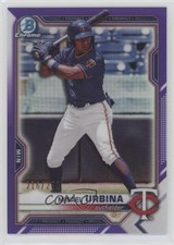 2021 Bowman Draft Chrome Purple Refractor 216/250 Misael Urbina #BDC-68 0fz3