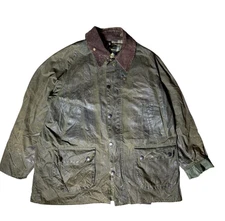 Vintage Barbour Bedale Oiled Cotton Jacket Size 42