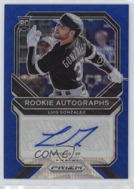 2021 Panini Prizm Rookie Blue Wave 24/50 Luis Gonzalez #RA-LG Auto RC 0b0g