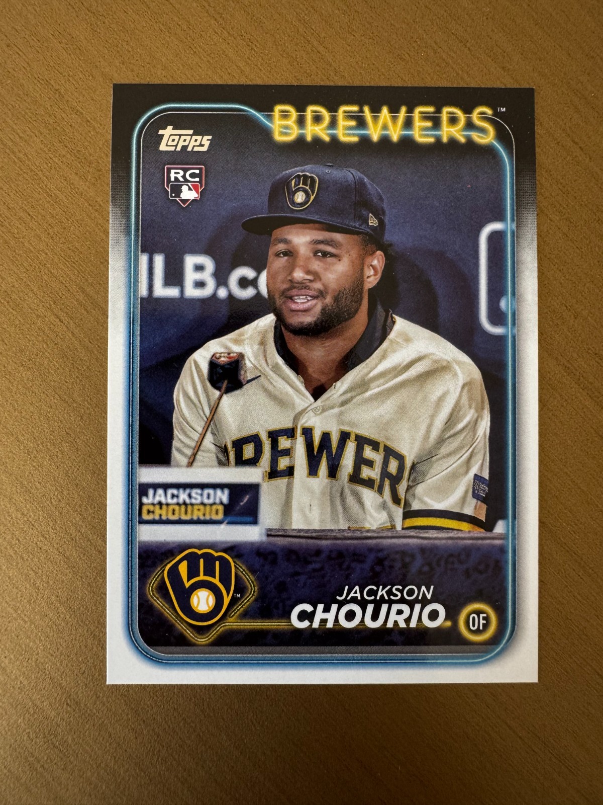 2024 Topps Photo Variations #698 Jackson Chourio Rookie Card