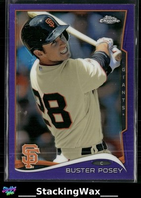 Buster Posey 2014 Topps Chrome #152 Purple Refractor San Francisco Giants