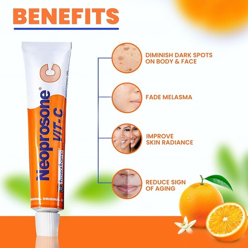 NEOPROSONE, Gel di Vitamina C - 1 Fl oz / 30 ml - Crema Schiarente per... - Foto 5 di 7