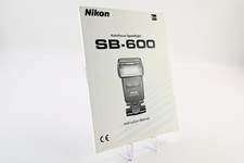 Nikon SB-600 Autofocus Speedlight Camera Flash Instruction Manual Book G708