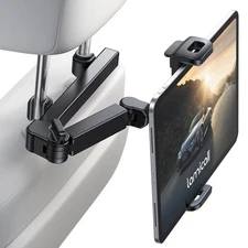 Lamicall Car Headrest Tablet Holder - [3 in 1 Extension Arm] Adjustable Table...