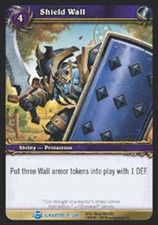 Moderate Play WoW TCG Shield Wall Blood of Gladiators World of Warcraft