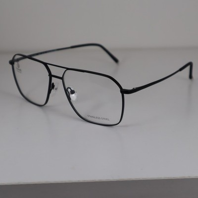 Stepper Eyewear SI-40230 F090 Black Full Rim Eyeglasses Frames 55-14-140mm