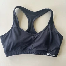 Columbia Racerback Sports Bra High Support Hook & Eye Closure - Size Large