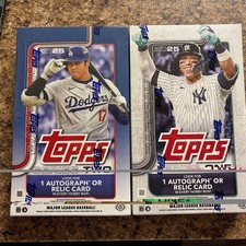 2025 Topps Series One And Series Two Both Sealed Hobby Boxes 1 Auto/Relic A Box