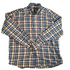 Dockers Men's 100 Cotton Plaid Button Down Shirt Long Sleeve Casual Classic