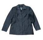 Vintage Black Leather Jacket Women Size medium Y2K 90s Era Style