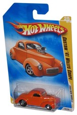 Hot Wheels 2009 New Models 25/42 Custom '41 Willys Coupe Orange Car 025/190