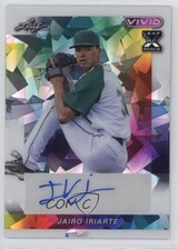 2023 Leaf Vivid Auto White Crystals 4/6 Jairo Iriarte #BA-JI1 Auto 1nr3