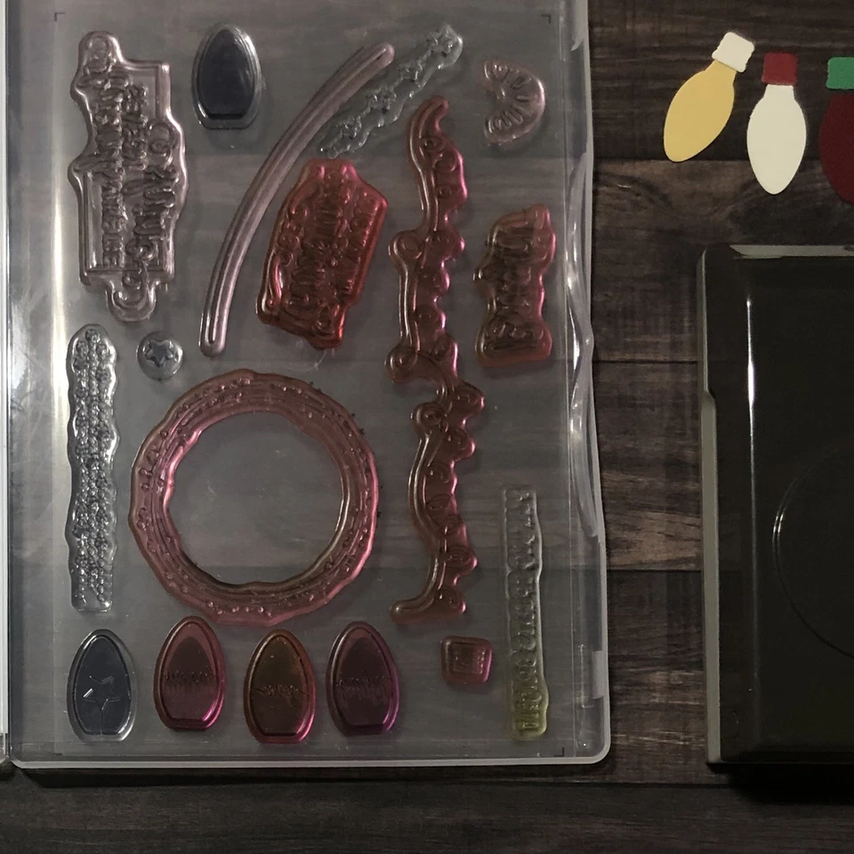 Stampin вверх делает Рождество яркий набор марок и лампа строитель дырокола - Изображение 2 из 2