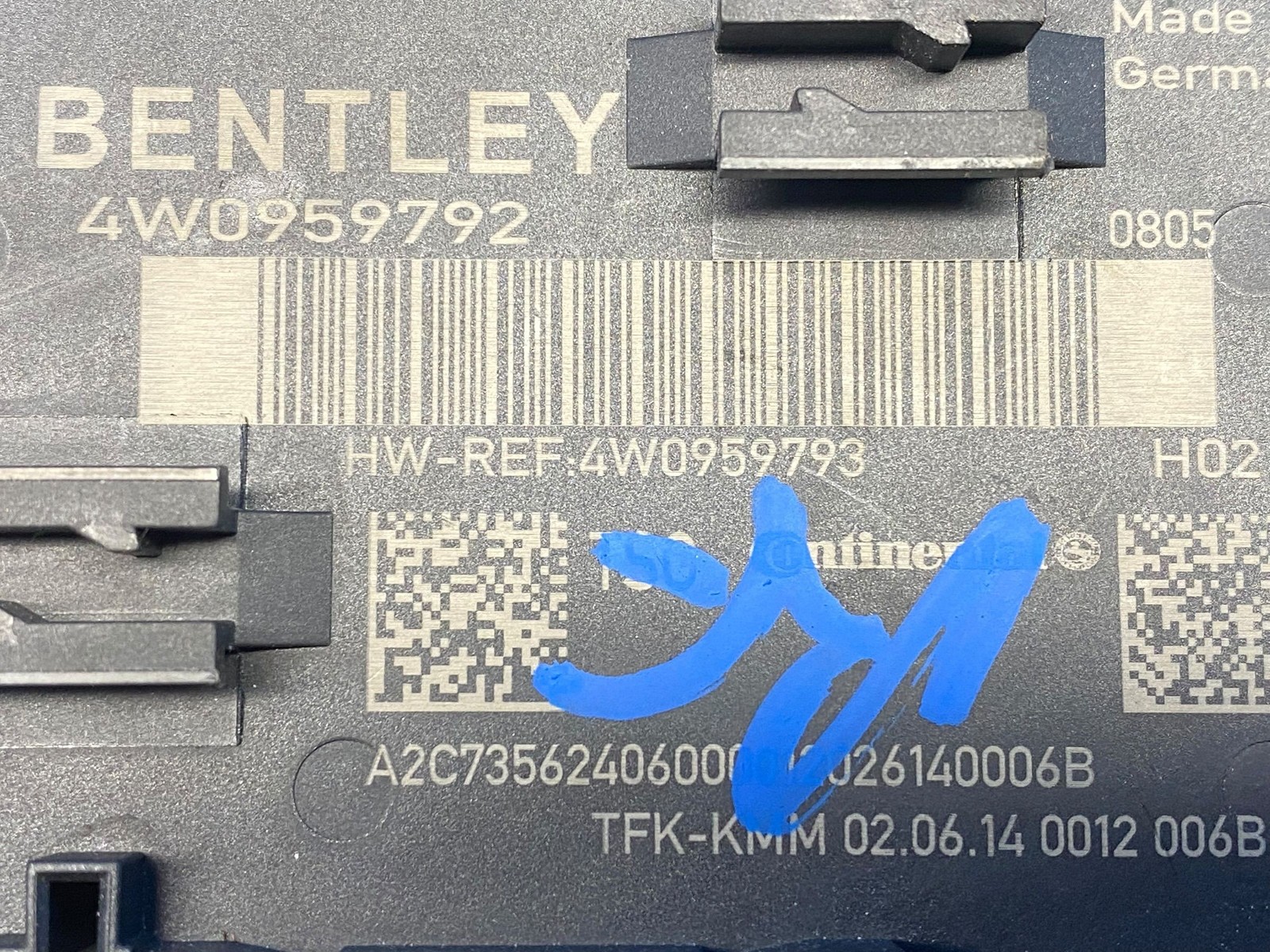 2013-2019 BENTLEY FLYING SPUR 4W 223B FRONT RIGHT SIDE DOOR CONTROL MODULE UNIT