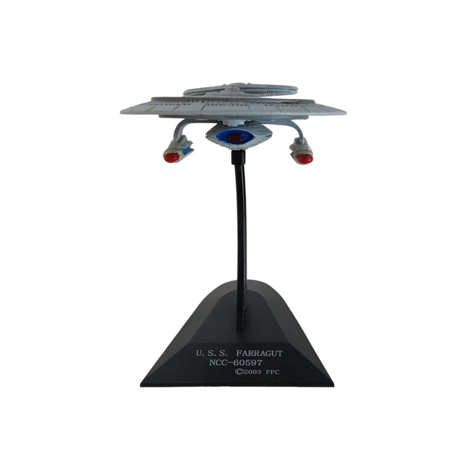 Modelo Star Trek USS Farragut con soporte de exhibición de Furuta 2003 Foto 2 de 4