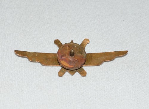 Bulgarian Air Force pilot brevet wing brass Badge 1960's - Picture 2 of 3