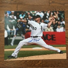 John Danks Signed 16x20 Photo Chicago White Sox