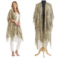 One Hundred Stars Marbled Abstract Kimono