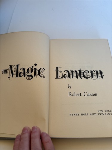 VINTAGE FIRST EDITION Robert Carson 1952 The Magic Lantern - Picture 5 of 5