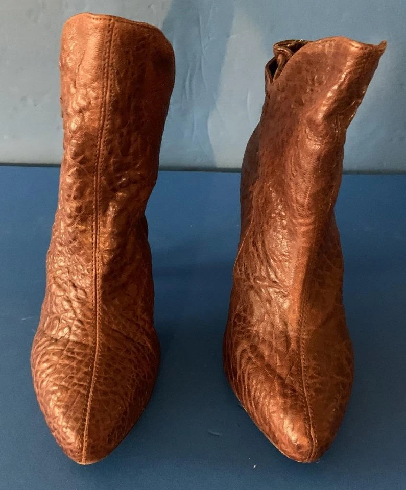 Botines CYNTHIA VINCENT Marrón Cuero Suave Talla 6 Foto 3 de 4