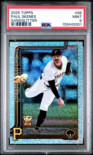 2025 Topps Series 1 - Paul Skenes #98 Sandglitter PSA 9 MINT only 2 higher
