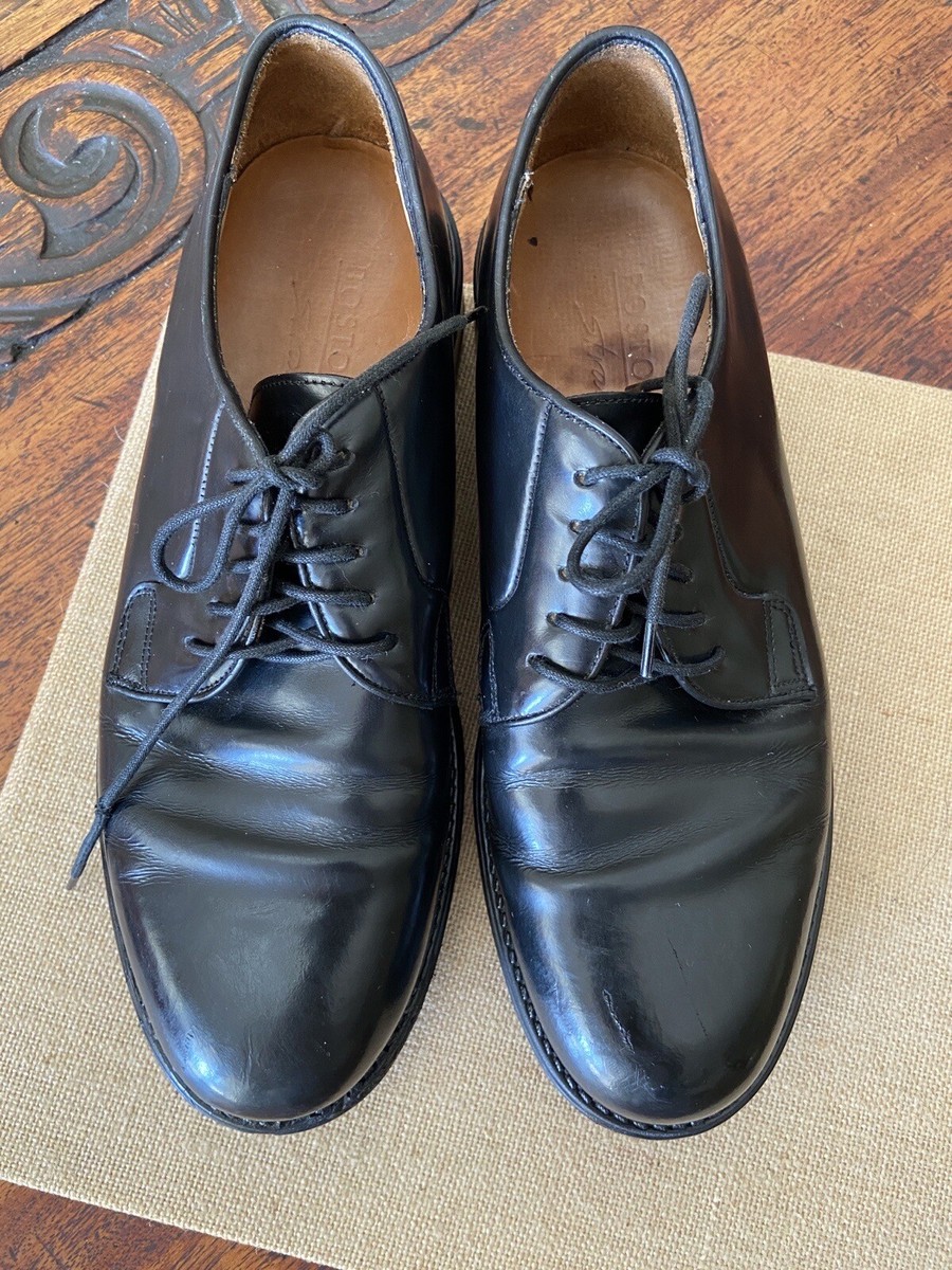 Bostonian Strada Men's Italian Leather Black Dress Shoes 8.5