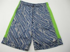 BROTHERS Shorts Youth Size XXL 16 Athletic Sport Lightweight Gray/Blue Striped