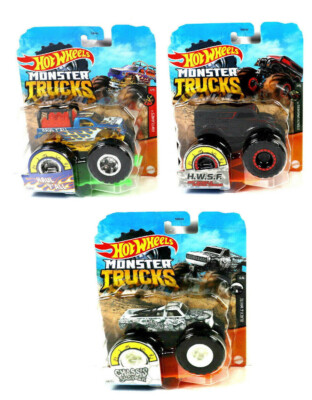 Mattel Hot Wheels Monster Trucks  LKW 3er Pack H.W.S.,Chassis Snapper,Haul YÀll