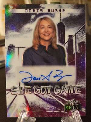 2024 Leaf Metal WOS She Got Game Prismatic White Doris Burke /5 Auto Autograph