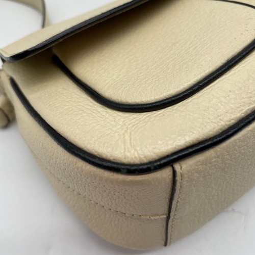 PRADA Bolso de Hombro Bolso de Mano Cuero Beige 24 Y2K Bolso Archivo Auténtico - Imagen 10 de 24