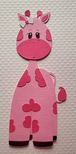 Baby Girl Giraffe. Scrapbook, Card making Paper Piecing