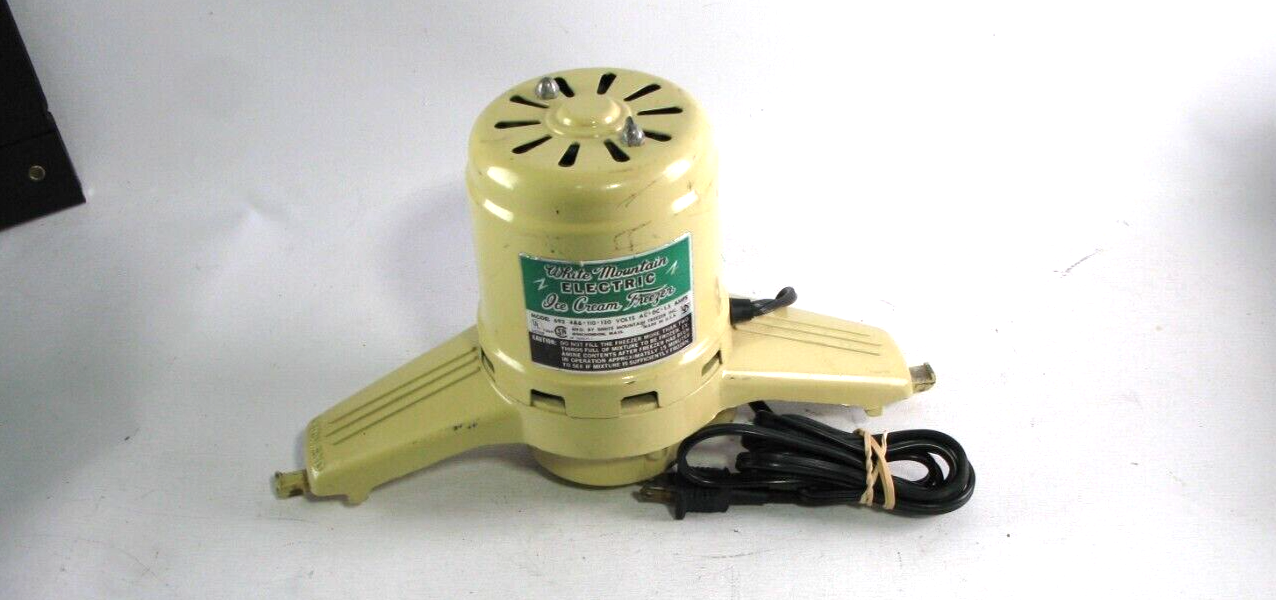 White Mountain Electric 6 Qt Ice Cream Maker Freezer Model 69206 Motor