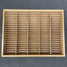 Vintage Napa Valley 100 Cassette Tape Wood Storage Holder Wall Rack