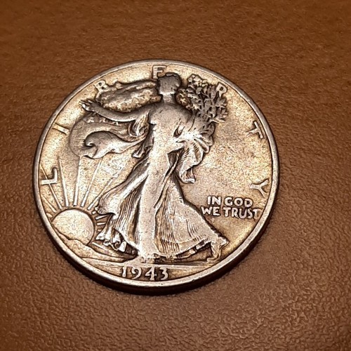 ½ Half Dollar Walking Liberty Silver Coin 1943 P Philadelphia Mint 50C KM#142 - Picture 9 of 17