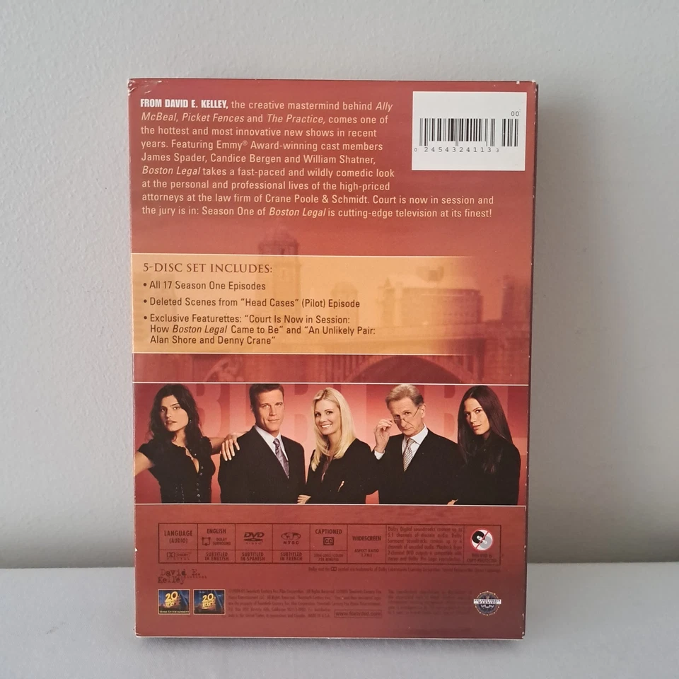 Boston Legal The Complete Series Season 1 2 3 4 5 DVD TV Series Drama R1+R4 PM2Z - image 3 of 4