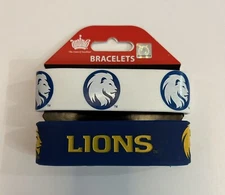 Set Of 2 TAMUC Texas A&M University Commerce Lions Wide Wristbands Silicone