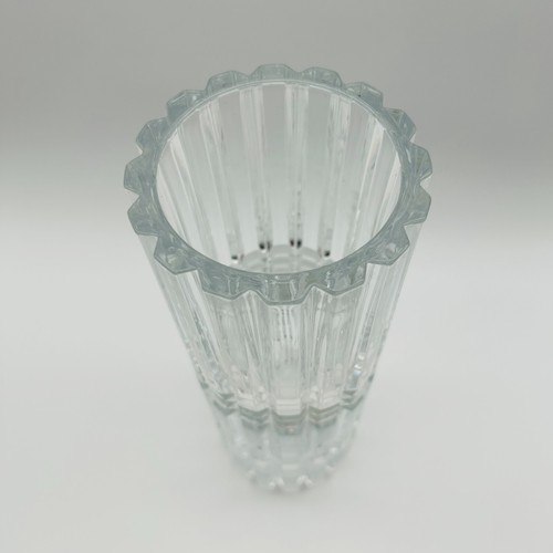 Florero de colección Cristal D'Arques-Durand Montparnasse transparente 12" hecho en Francia - Imagen 5 de 10