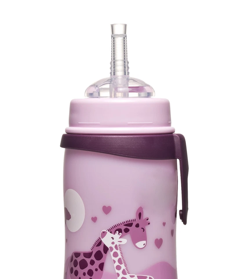 Nip Kinder Trinkflasche Strohhalmbecher Kids Straw Cup 330ml PP - Bild 4 von 4