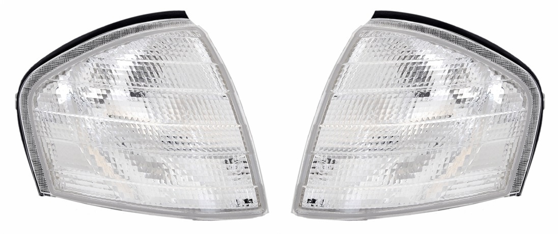 Clignotants avant blancs pour Mercedes Classe C W202 S202 version Elegance