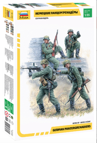 Zvezda 3582 German Panzergrenadiers 1:35 Plastic Figures Model Kit