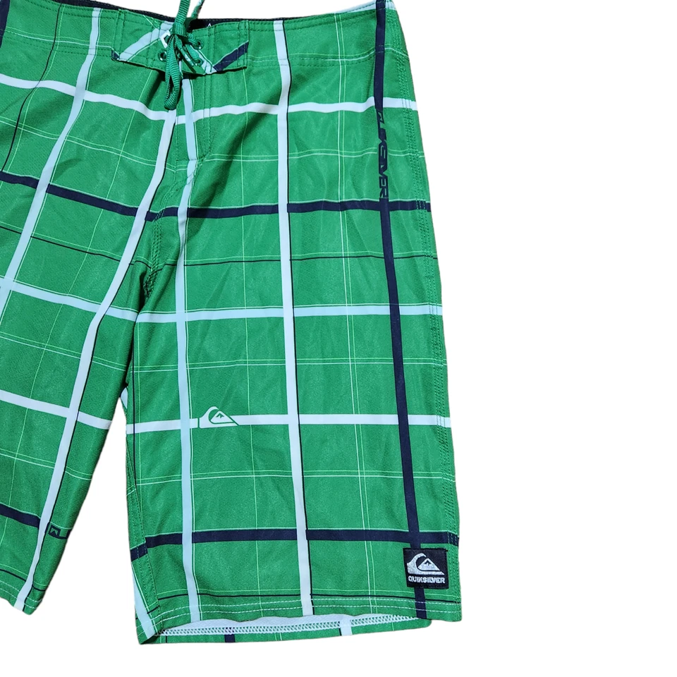 Quiksilver Board Shorts L Men Plaid Surfing Beach Lifestyle Comfort - Image 4 of 4