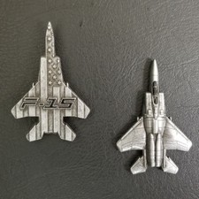 F-15 Eagle Military Aircraft Shaped Challenge Coin