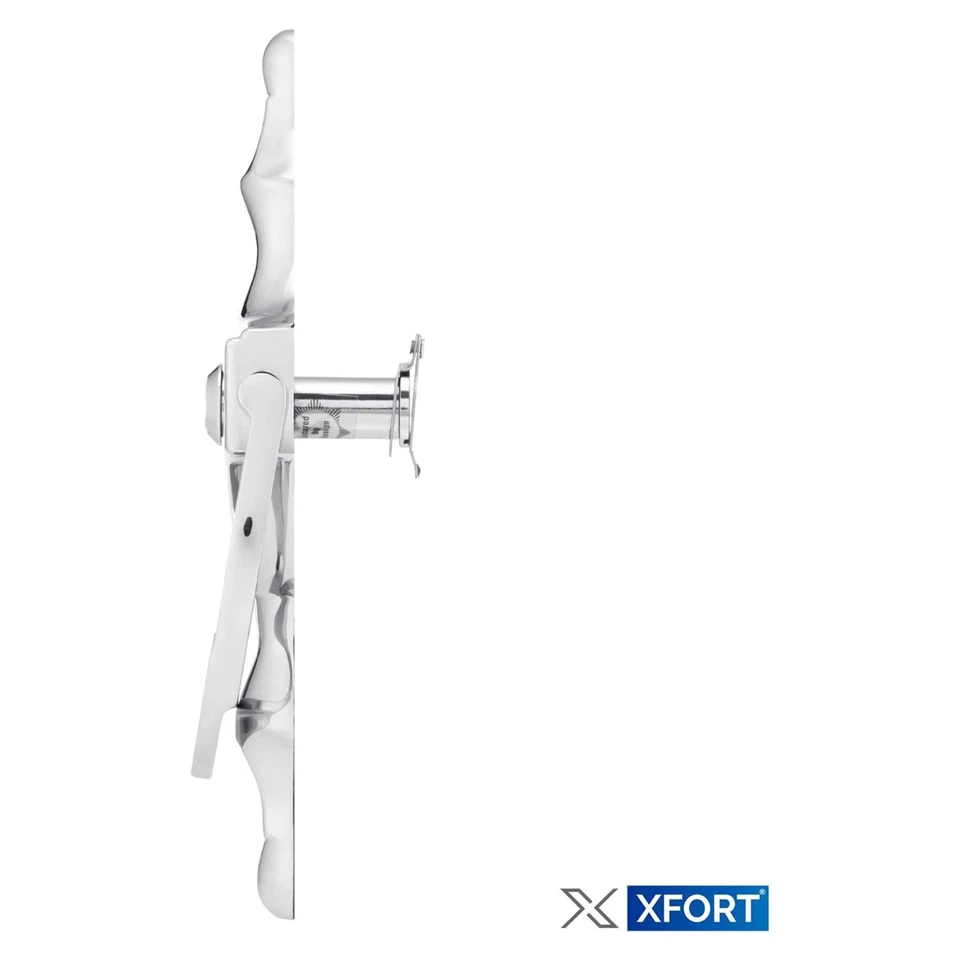 XFORT Door Knocker with Door Viewer, Victorian Urn Door Knocker, Polished Chrome - Image 3 of 4