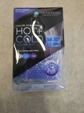 TheraPearl Color Changing Hot Cold Pack for Back, Reusable Back Wrap with Str...