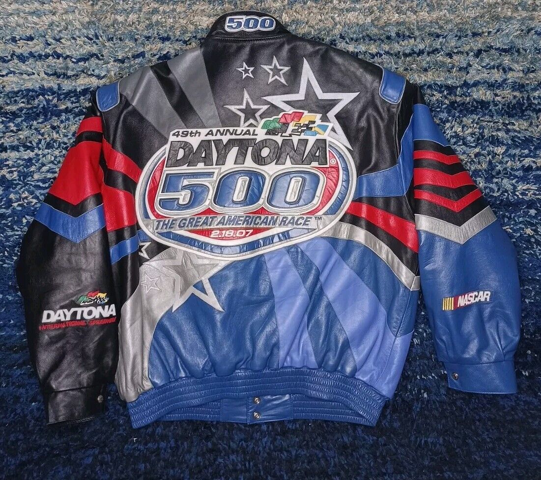 JH Design '07 Daytona 500 NASCAR Leather Jacket Limited JH Design '07 Daytona 500 NASCAR Leather Jacket Limited